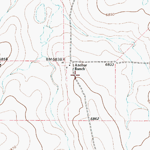 Topographic Map of Cobb, NM