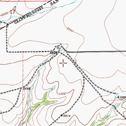Topographic Map of Wagoneer, NM