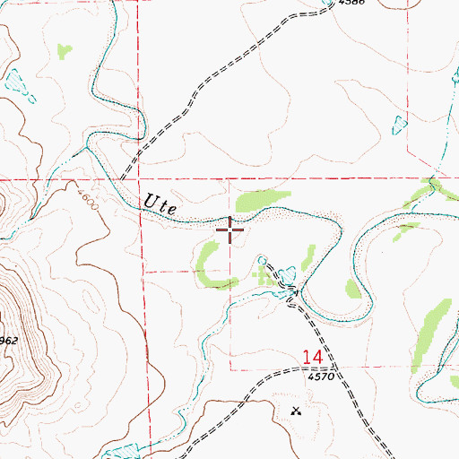 Topographic Map of Stinbaugh, NM