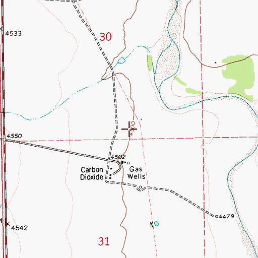Topographic Map of Schwartz, NM