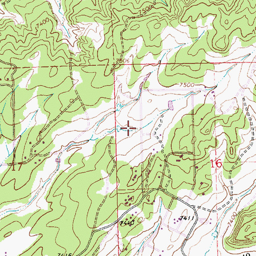 Topographic Map of Pine Haven Acres, NM