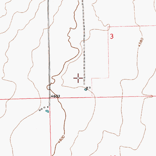 Topographic Map of Miller, NM