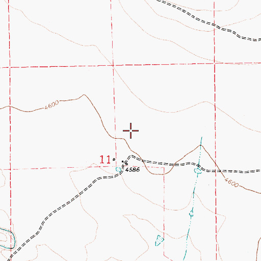 Topographic Map of Miera, NM