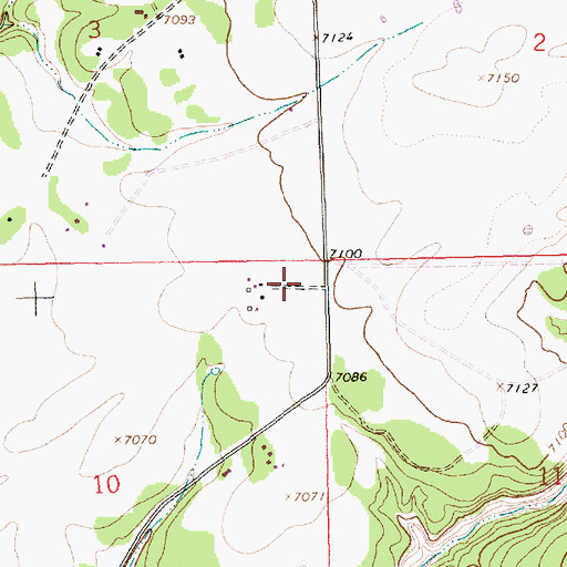 Topographic Map of Olson, NM