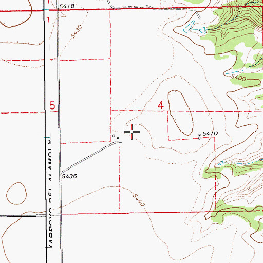 Topographic Map of Shrum, NM