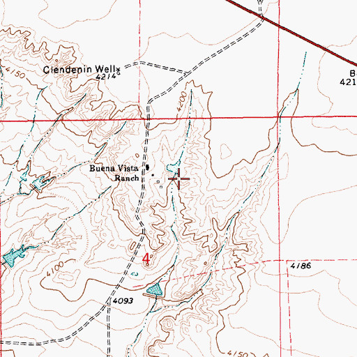 Topographic Map of Vigil, NM