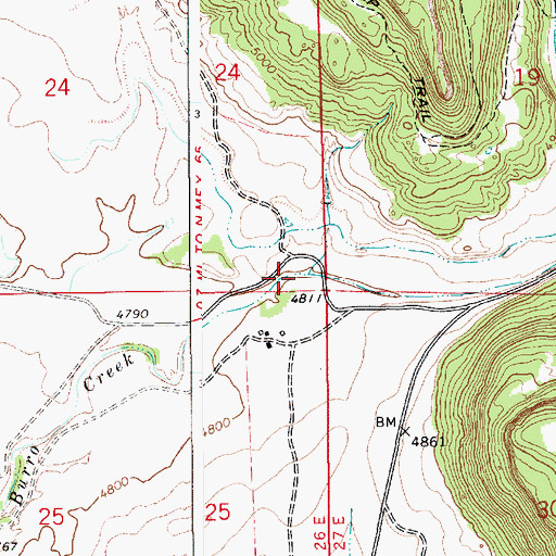 Topographic Map of Bradley and Upton, NM
