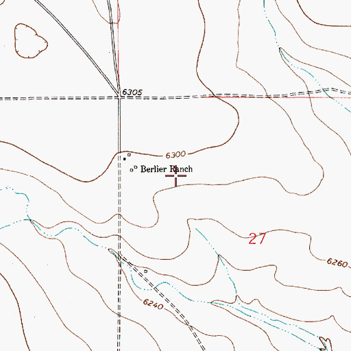 Topographic Map of Capps, NM