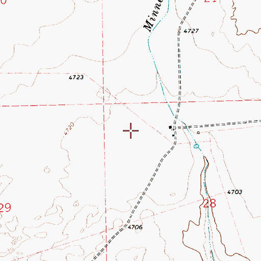 Topographic Map of Cator, NM