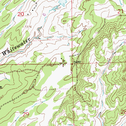 Topographic Map of Chaves, NM