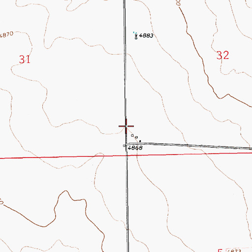 Topographic Map of Childress, NM