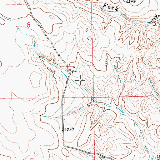 Topographic Map of Fort, NM