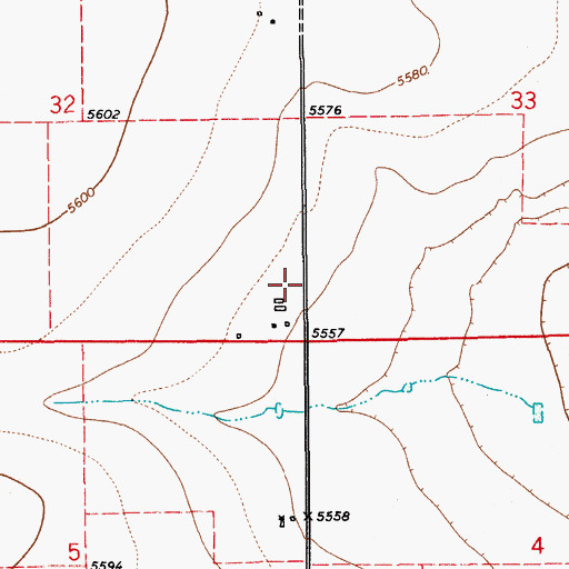 Topographic Map of Galey, NM
