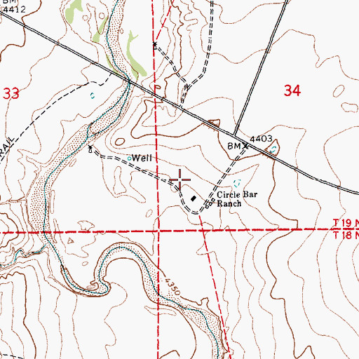 Topographic Map of Libby, NM