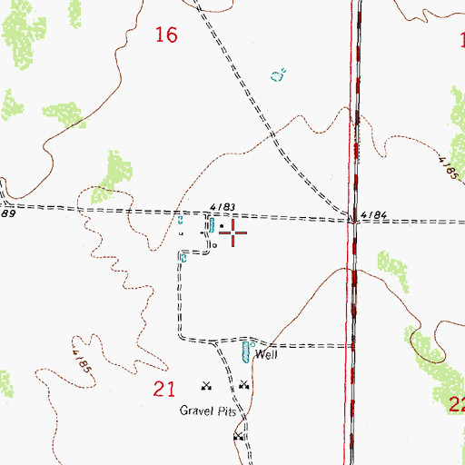 Topographic Map of 06010 Water Well, NM
