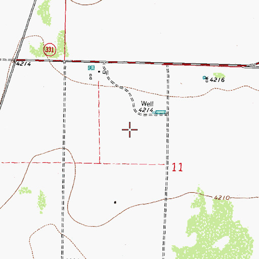 Topographic Map of 00851 Water Well, NM