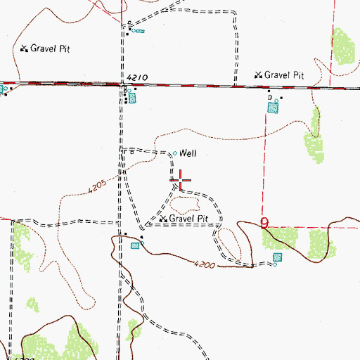 Topographic Map of 00822 Water Well, NM