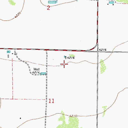 Topographic Map of 00853 Water Well, NM