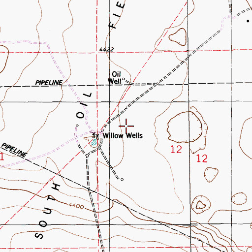 Topographic Map of 13371 Water Well, NM