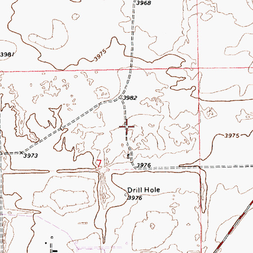 Topographic Map of 13376 Water Well, NM