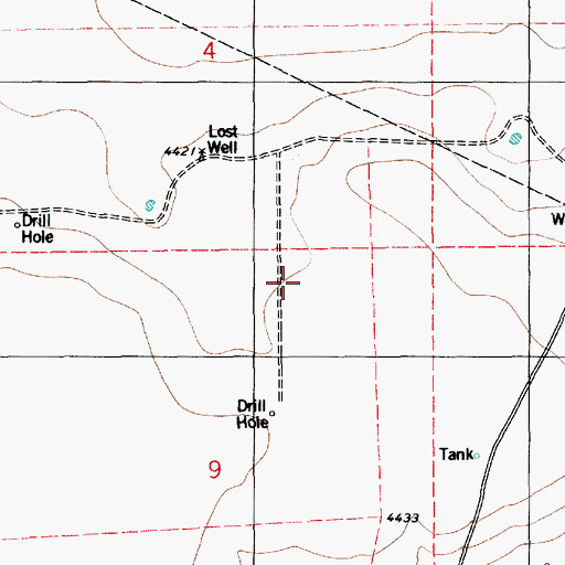 Topographic Map of 12508 Water Well, NM