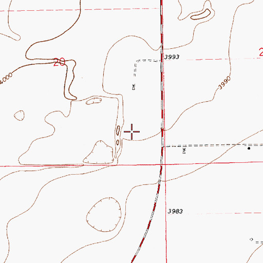 Topographic Map of 12559 Water Well, NM