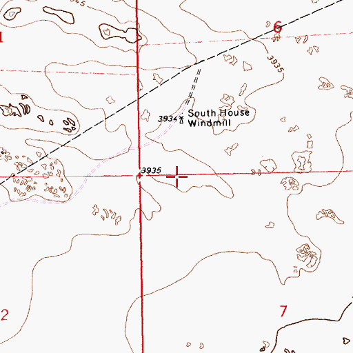 Topographic Map of 12878 Water Well, NM