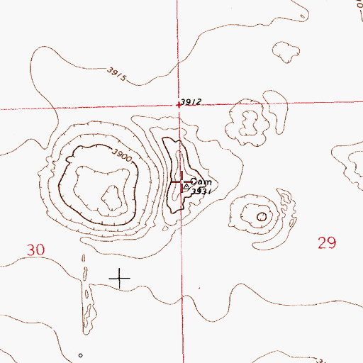 Topographic Map of 12879 Water Well, NM