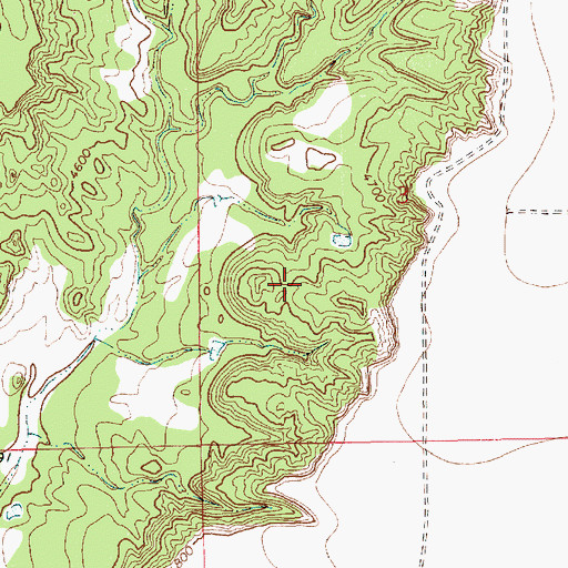 Topographic Map of 10268 Water Well, NM