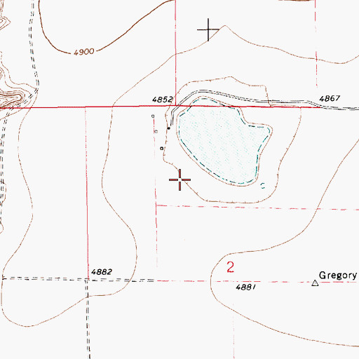 Topographic Map of 10764 Water Well, NM