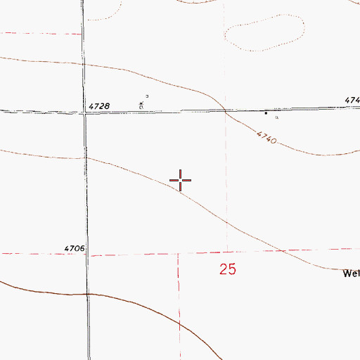 Topographic Map of 10276 Water Well, NM