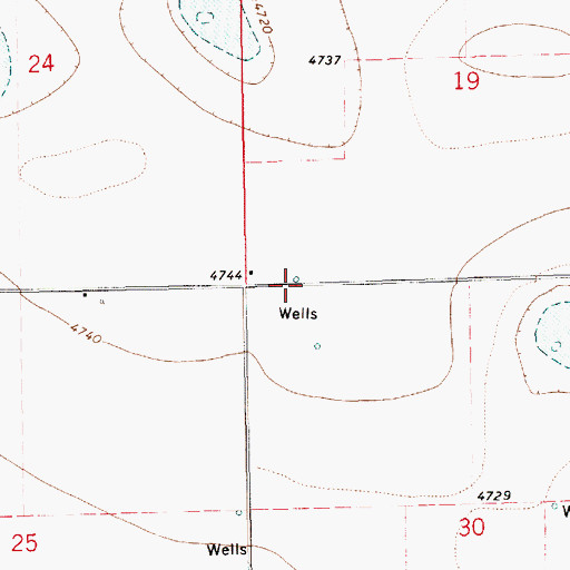 Topographic Map of 10769 Water Well, NM