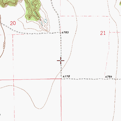 Topographic Map of 10274 Water Well, NM