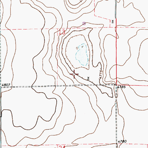 Topographic Map of 10748 Water Well, NM