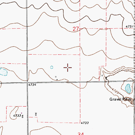 Topographic Map of 10375 Water Well, NM