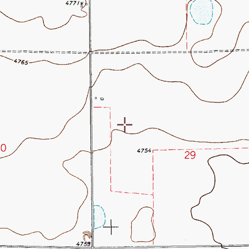 Topographic Map of 10374 Water Well, NM