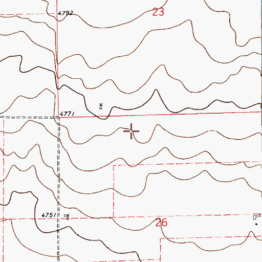 Topographic Map of 10676 Water Well, NM