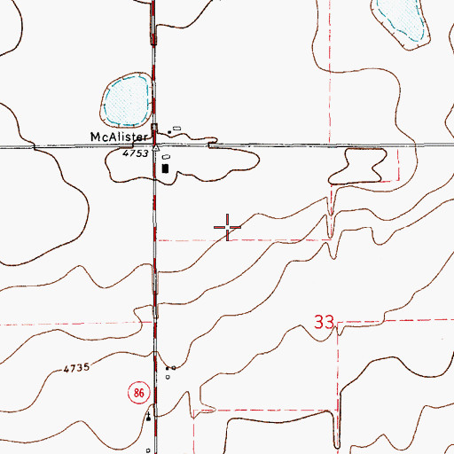 Topographic Map of 10507 Water Well, NM