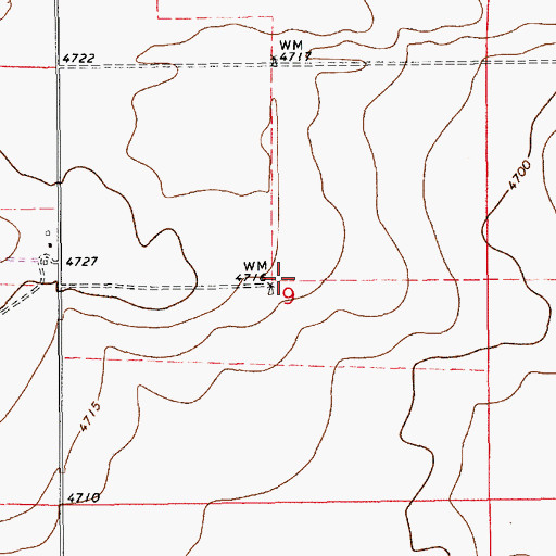Topographic Map of 10697 Water Well, NM