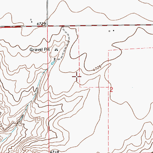 Topographic Map of 10002 Water Well, NM