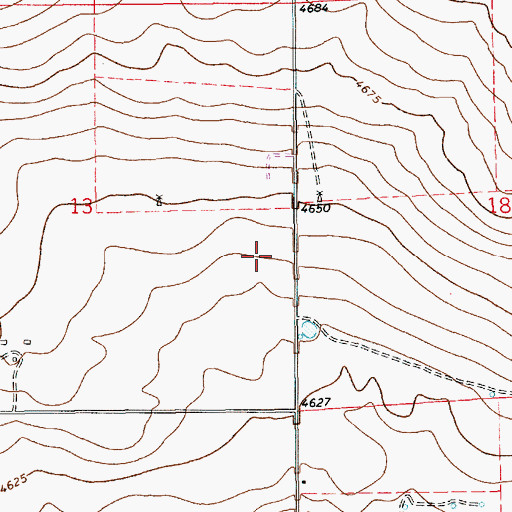 Topographic Map of 10028 Water Well, NM