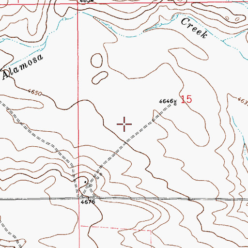Topographic Map of 10033 Water Well, NM