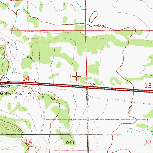Topographic Map of 226 Palma Interchange, NM