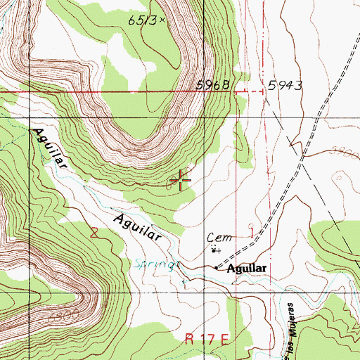 Topographic Map of Noriega, NM