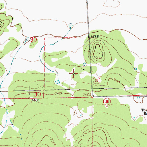 Topographic Map of Reed, NM