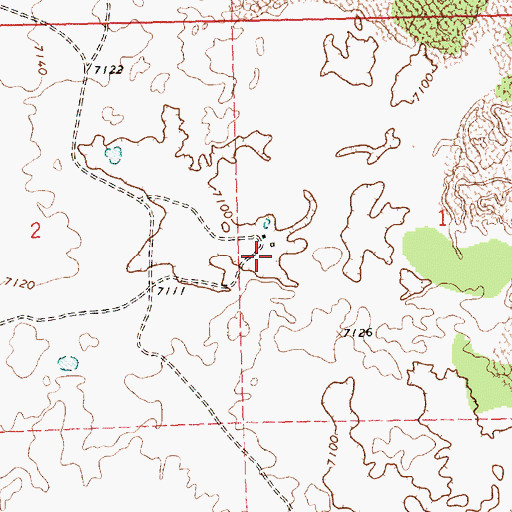 Topographic Map of York, NM
