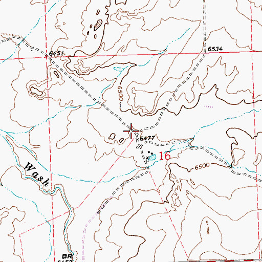 Topographic Map of Navajo Tribe Ranch, NM