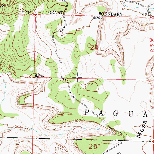 Topographic Map of 117 Mesita Interchange, NM
