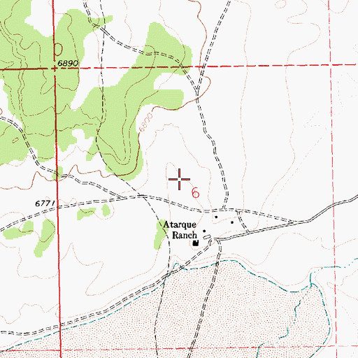 Topographic Map of Beggs Cattle Company, NM