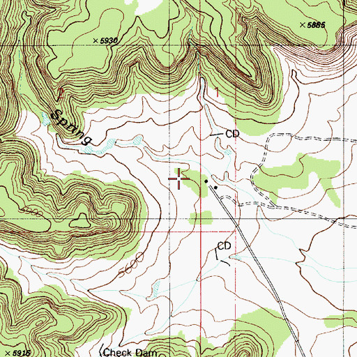 Topographic Map of Culbertson, NM